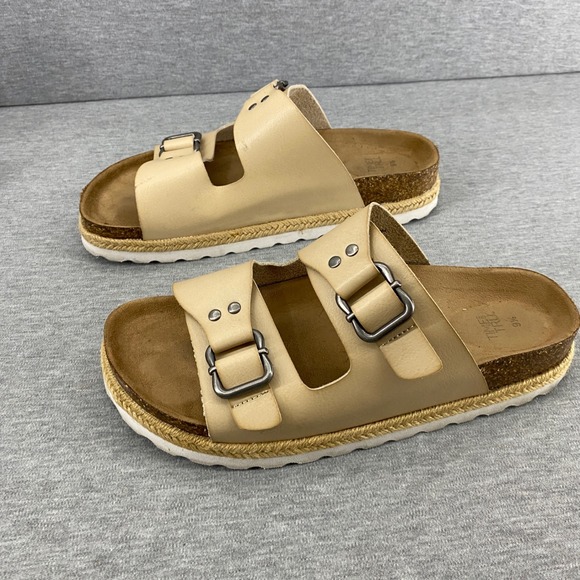 Time and Tru Women Espadrille Platform Slide Sandals Adjustable Buckle, Size 9.5 - Picture 3 of 7